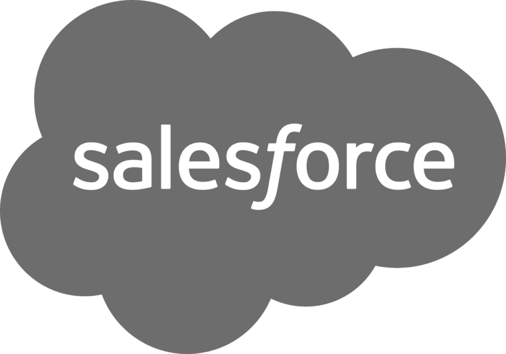 salesforce black and white logo